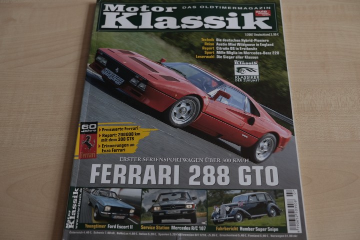 Deckblatt Motor Klassik (07/2007)